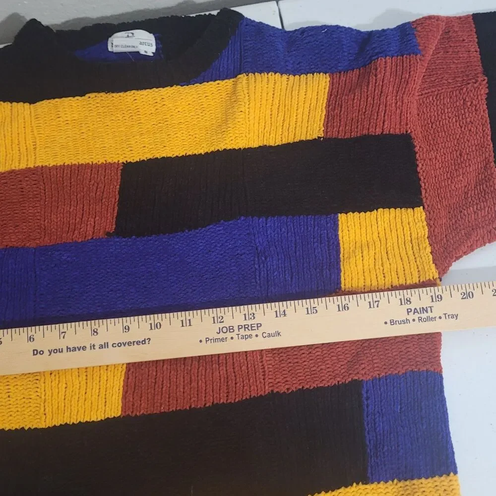 Neiman Marcus Small sweatshirt sweater chenille soft cable knit hand knit